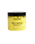 Citrus River Yellow Whipped Soap on white background