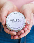 Hazy mauve 20g Hand Balm in hands