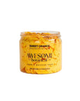 Sweet Orange Whipped soap on white background