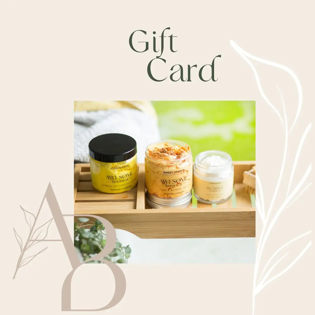 pamper gift set card
