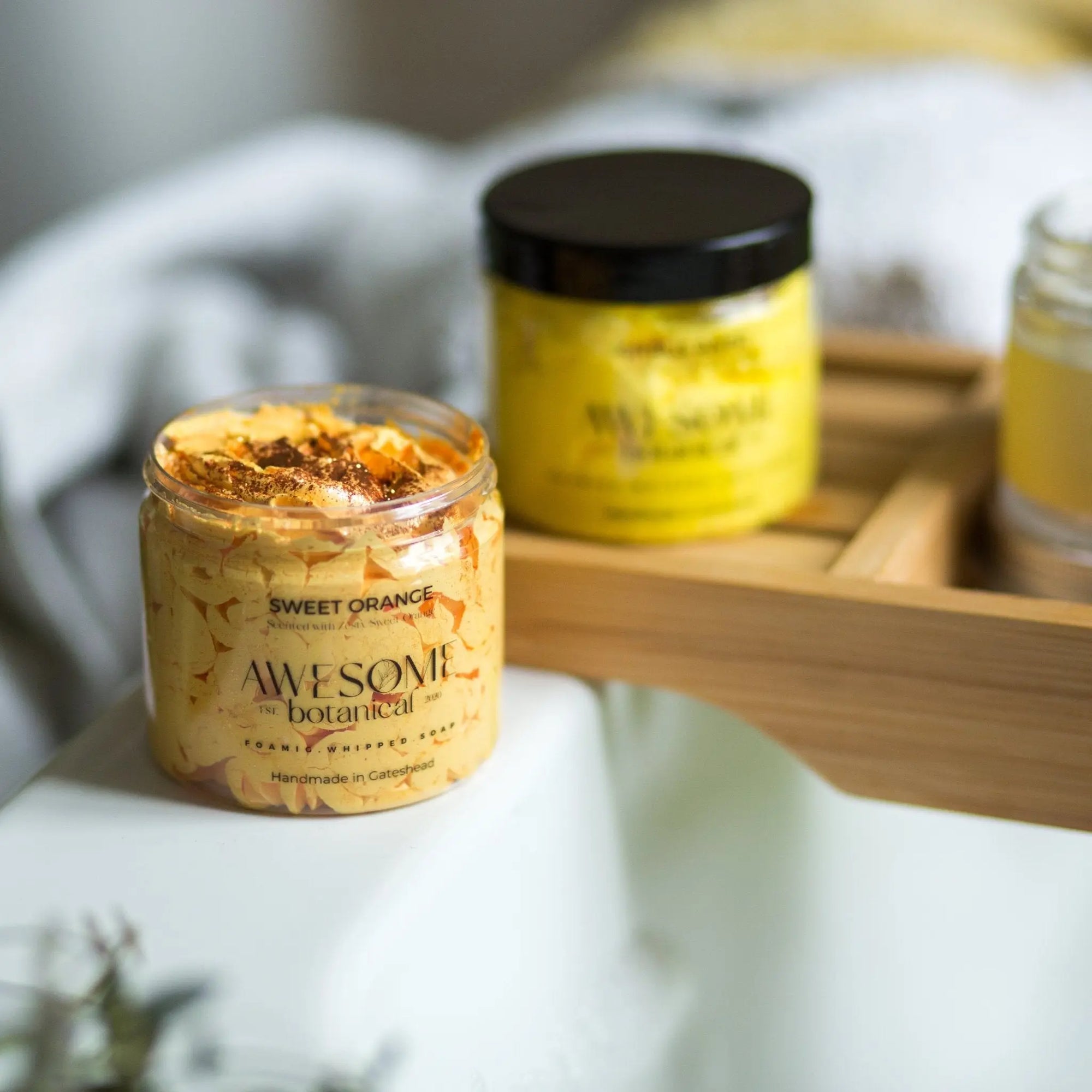 Awesome Botancial Mothers Day Sweet Orange Whipped Soap on Bath