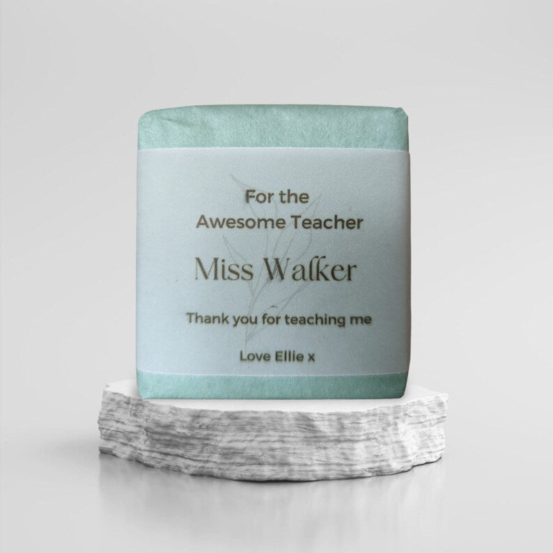 Personalised Teacher Gift Soap
